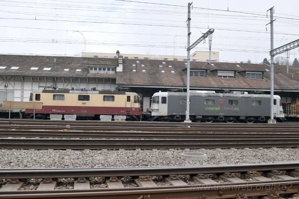 9541-0010-190125.jpg - IRSI Re 421.393-0 / Re 4/4'' 11393 (Re 91 85 4 421 393-0 CH-IRSI) + RADVE (CH) Re 620.003-4 ''Schweiz'' (Re 91 85 4 620 003-4 CH-RADVE) / Winterthur 19.1.2025