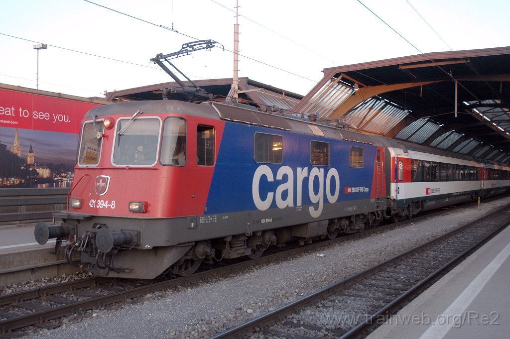 2336-0018-150312.jpg - SBBC Re 421.394-8 (Re 91 85 4 421 394-8 CH-SBBC) / Zürich HB 15.3.2012