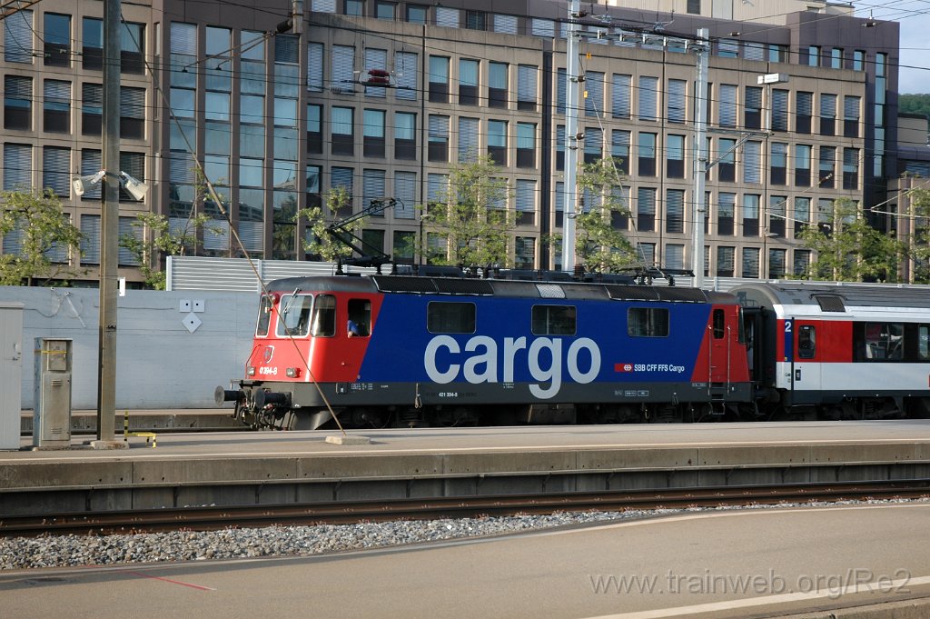 2387-0030-070512.jpg - SBBC Re 421.394-8 (Re 91 85 4 421 394-8 CH-SBBC) / Zürich HB 7.5.2012