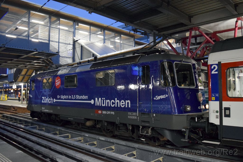 5869-0042-010320.jpg - SBBC Re 421.394-8 ''Zürich-München 2021'' (Re 91 85 4 421 394-8 CH-SBBC) / Winterthur 1.3.2020