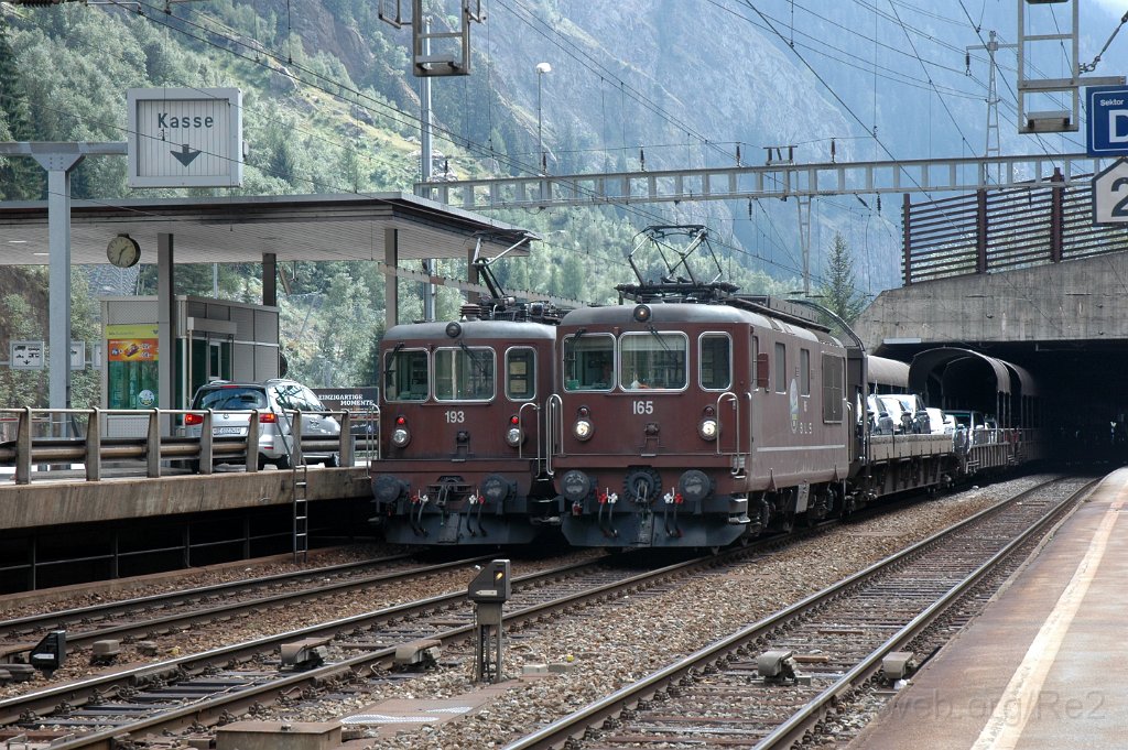 2939-0006-080913.jpg - BLS Re 4/4 193 "Steg" + Re 4/4 165 "Moutier" / Goppenstein 8.9.2013