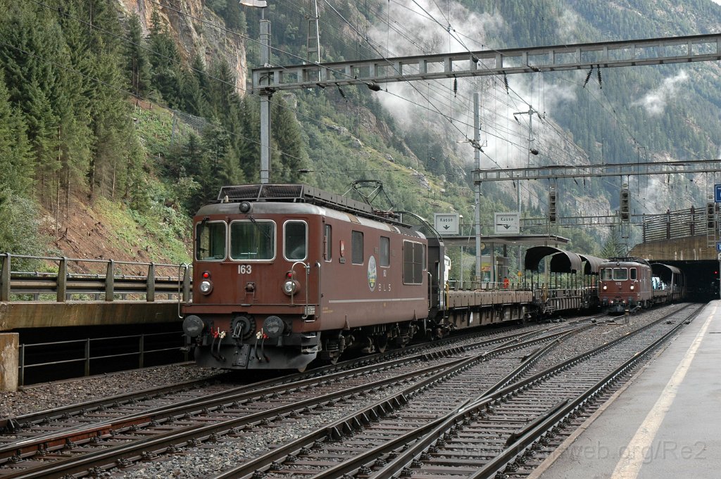 2945-0015-080913.jpg - BLS Re 4/4 163 "Grenchen" + Re 4/4 175 "Gampel" / Goppenstein 8.9.2013