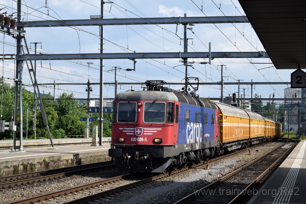 9853-0007-230625.jpg - SBBC Re 620.026-5 ''Zollikofen'' (Re 91 85 4 620 026-5 CH-SBBC) / Dietikon 23.6.2025