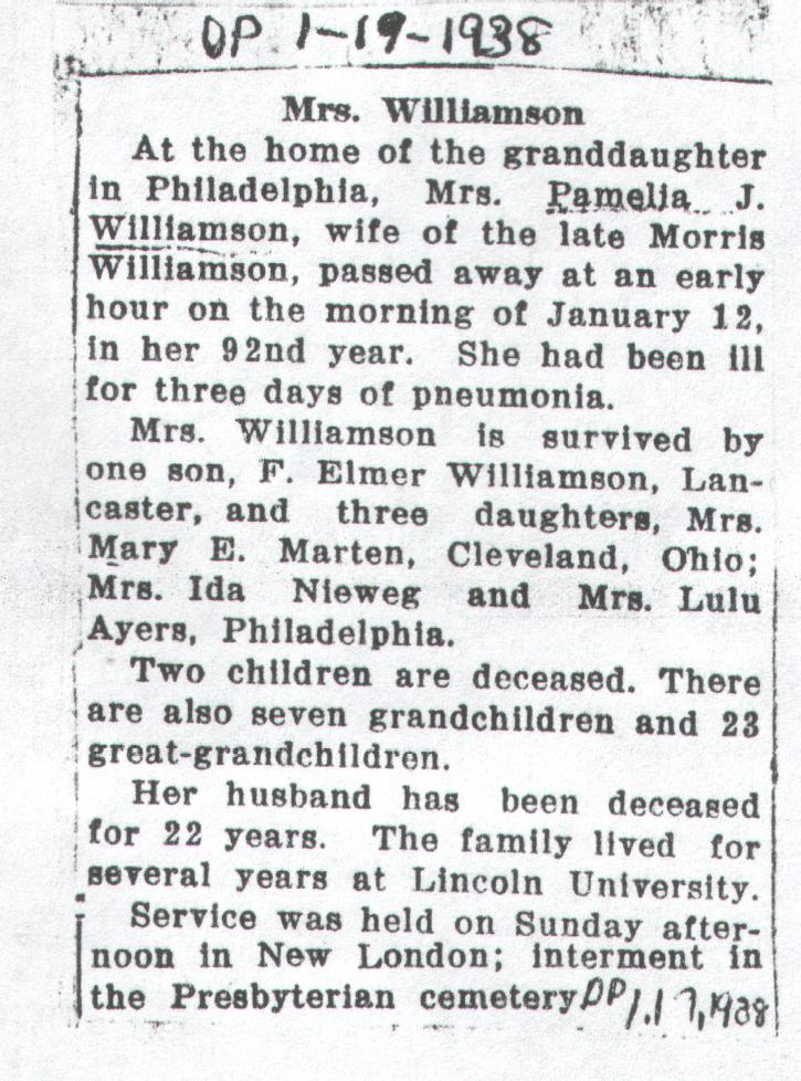 Pamelia J. (McKeever) Williamson