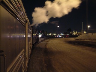 Heading toward the moon and refineries