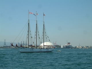 Old Queen Mary in right center