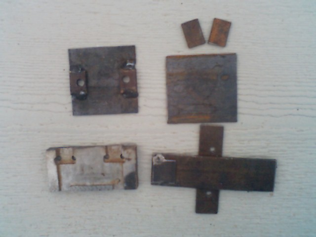 Tie plate parts and tools