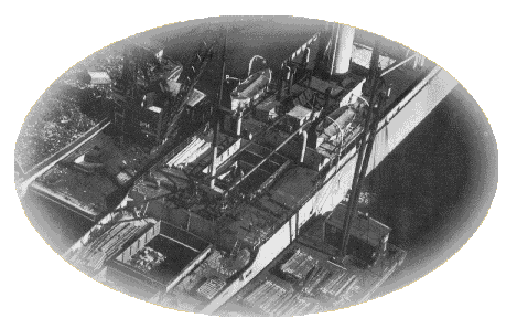 Aerial View of a ship