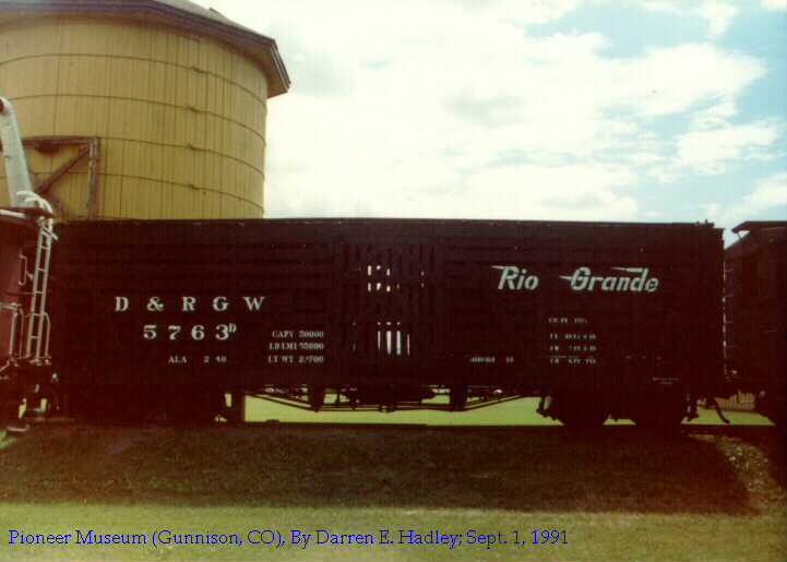 Pioneer Museum - Stock Car #5763 (D&RGW)