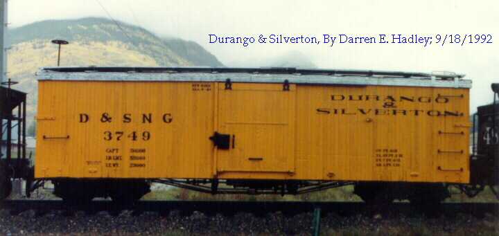 Durango & Silverton - Boxcar #3749