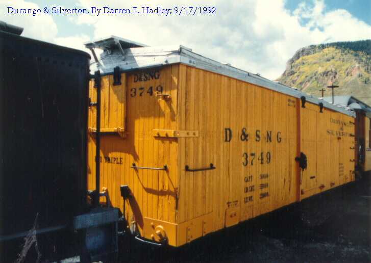 Durango & Silverton - Boxcar #3749