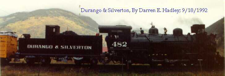 Durango & Silverton - Steam Engine #482 & tender