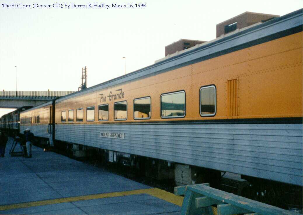 Ski Train Trip - Rio Grande Passenger Coach Mount Bierstadt
