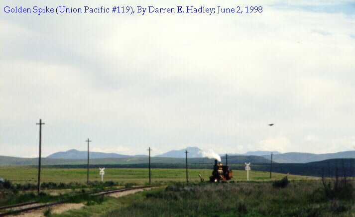 Golden Spike:  Union Pacific Steam Engine #119