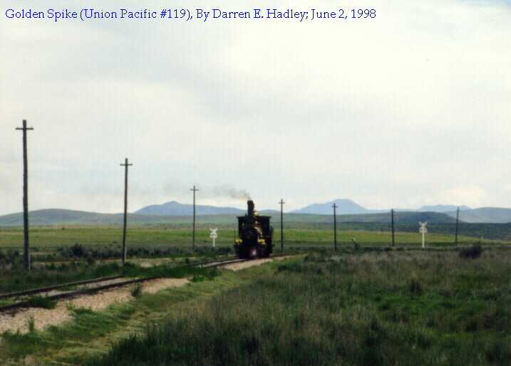 Golden Spike:  Union Pacific Steam Engine #119