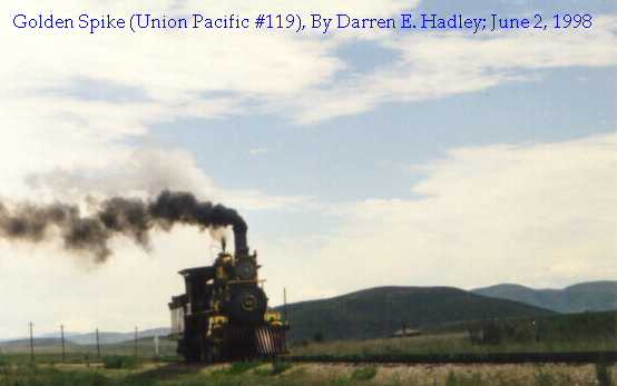 Golden Spike:  Union Pacific Steam Engine #119