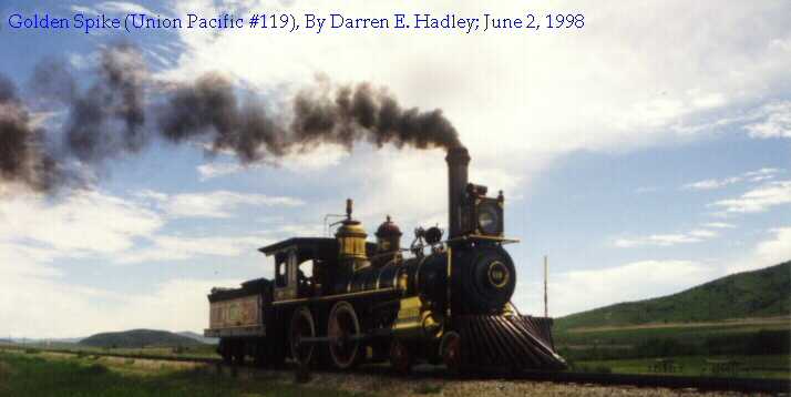 Golden Spike:  Union Pacific Steam Engine #119