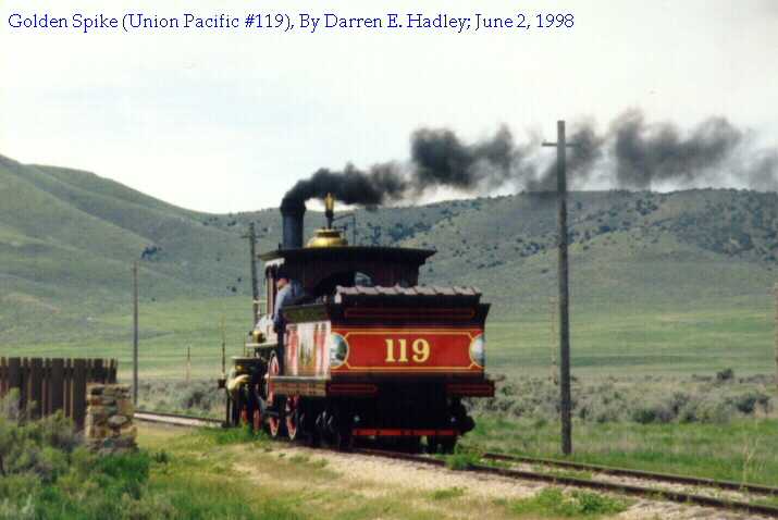 Golden Spike:  Union Pacific Steam Engine #119