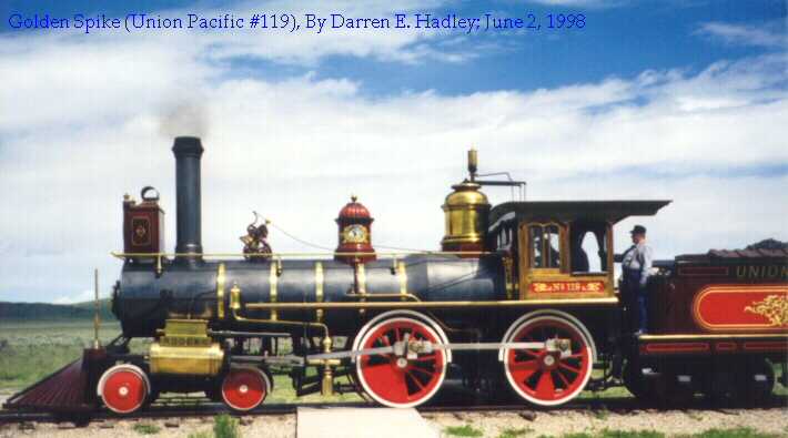Golden Spike:  Union Pacific Steam Engine #119