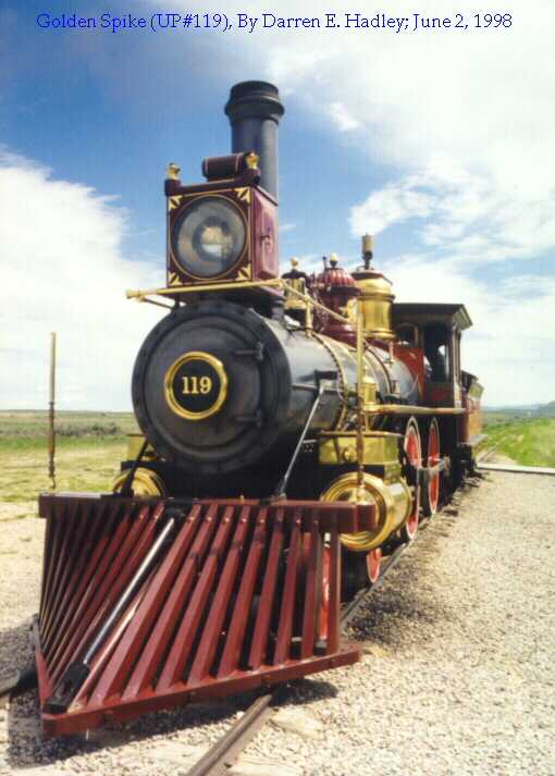 Golden Spike:  Union Pacific Steam Engine #119