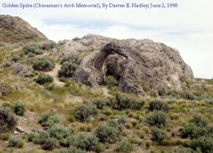 Golden Spike:  Car Tour - Chinaman's Arch Memorial