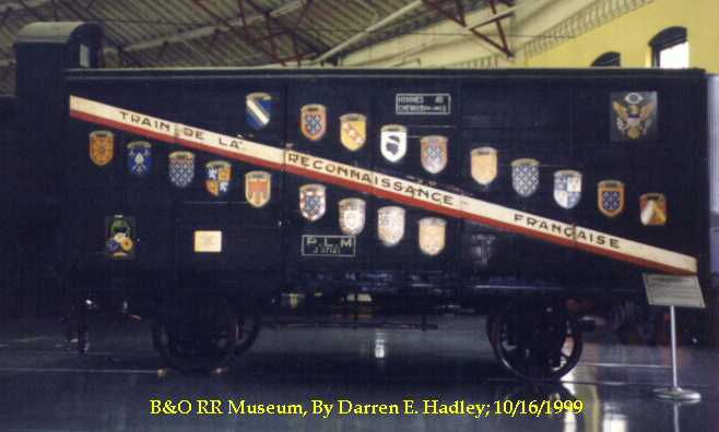 Baltimore & Ohio Museum - French 40 & 8 Merci Train Boxcar