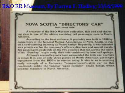 Baltimore & Ohio Museum - Nova Scotia Directors Car