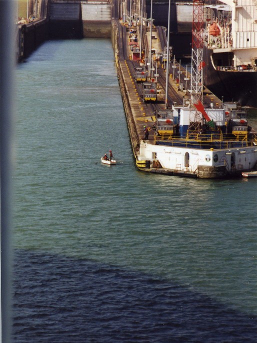 Panama Canal - Helper / Puller Engines Line up