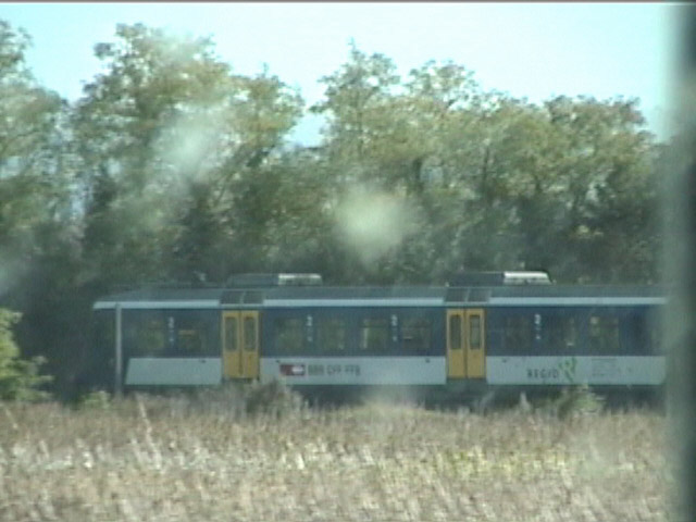 Train from Mulhouse, France to Switzerland