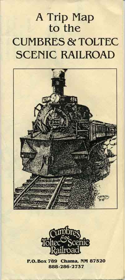 Brochure:  A Trip Map to the CUMBRES & TOLTEC SCENIC RAILROAD