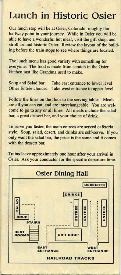 Brochure:  A Trip Map to the CUMBRES & TOLTEC SCENIC RAILROAD