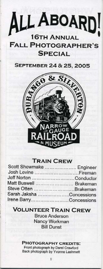 Durango & Silverton - Reference Guide (Page 1)