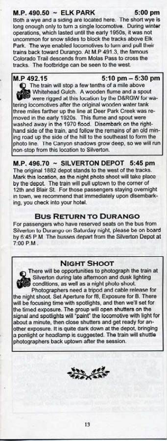 Durango & Silverton - Reference Guide (Page 13)