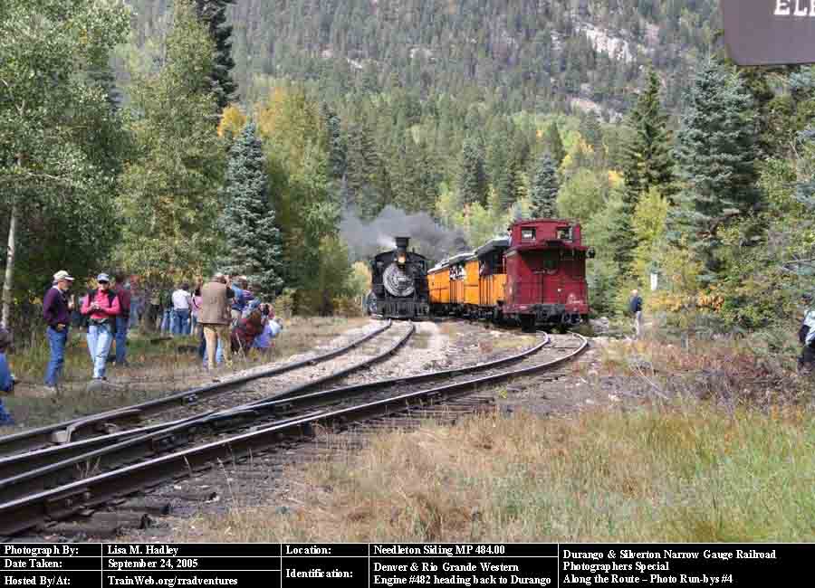Durango & Silverton - Engine #482 heading back to Durango