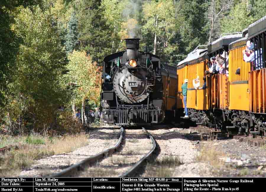 Durango & Silverton - Engine #481 heading back to Durango