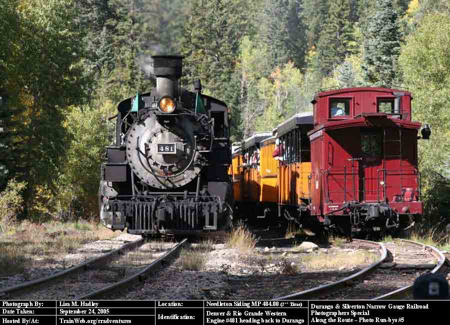 Durango & Silverton - Engine #481 heading back to Durango