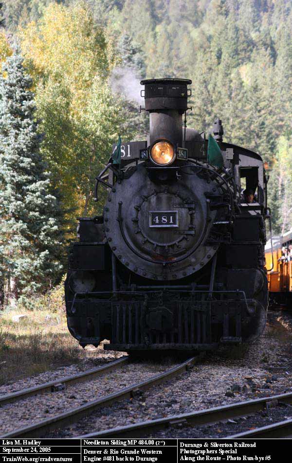Durango & Silverton - Engine #481 heading back to Durango