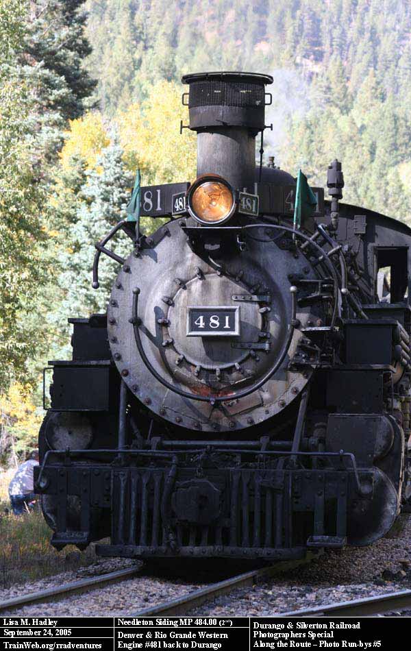Durango & Silverton - Engine #481 heading back to Durango
