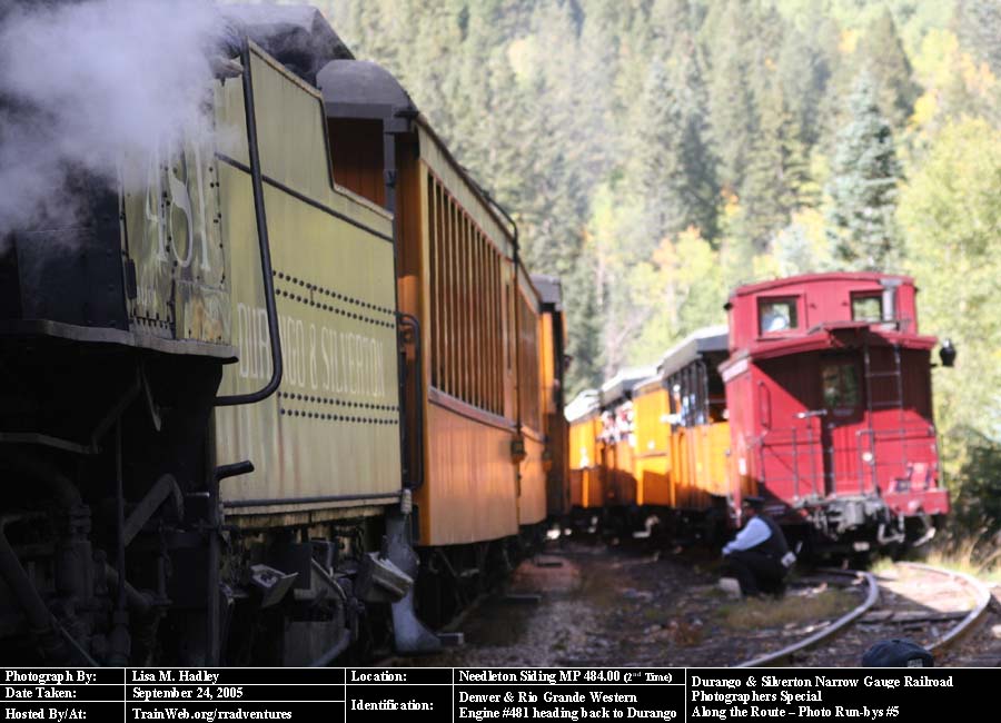 Durango & Silverton - Engine #481 heading back to Durango