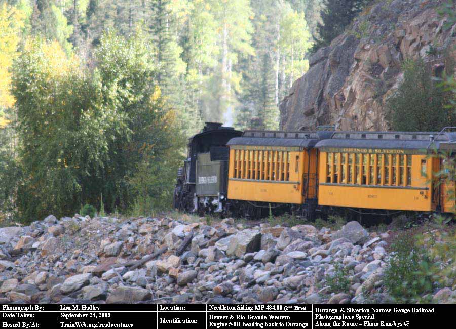Durango & Silverton - Engine #481 heading back to Durango