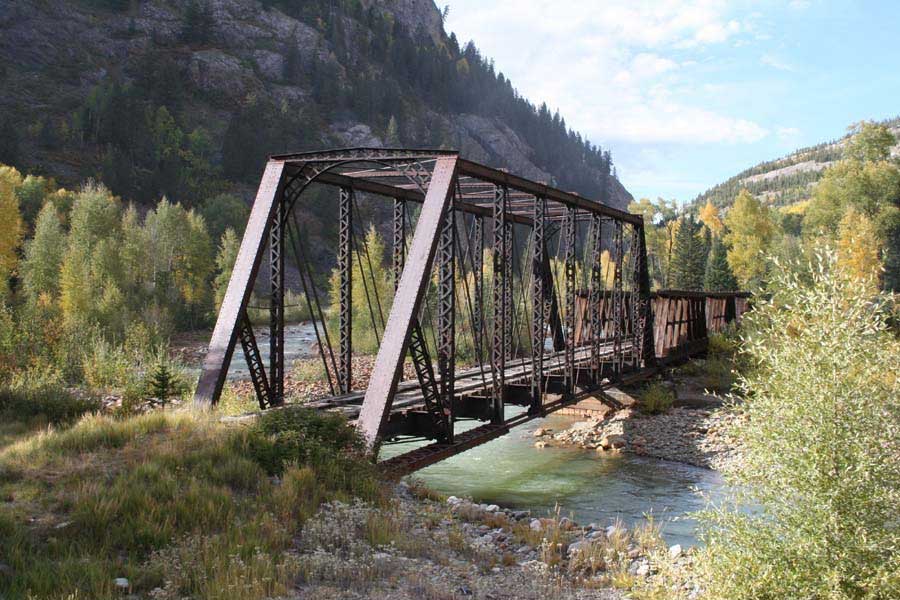 Durango & Silverton - Animas River Bridges MP 489.9