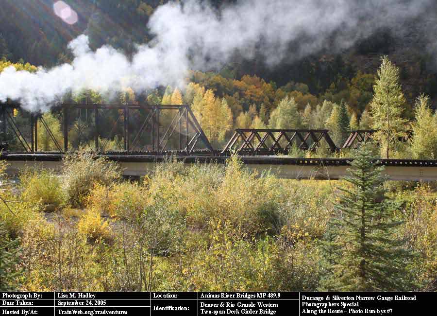Durango & Silverton - Animas River Bridges MP 489.9