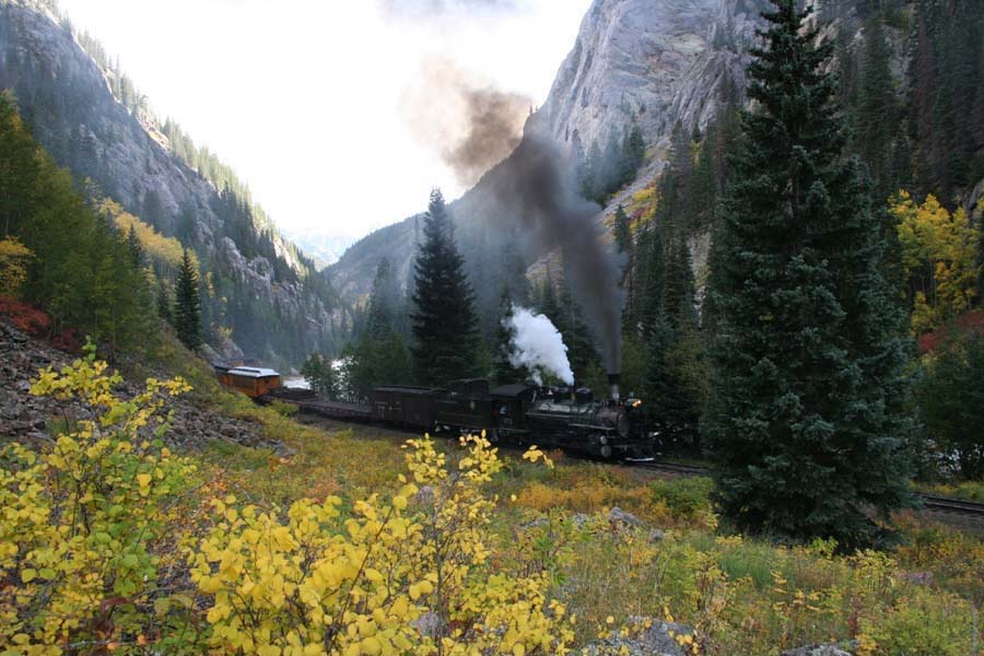 Durango & Silverton - Engine #472 at Whitehead Creek (Gulch)