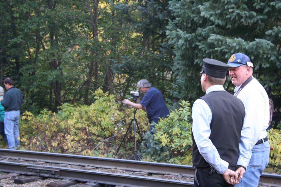 Durango & Silverton - Darren setting up to take more video...