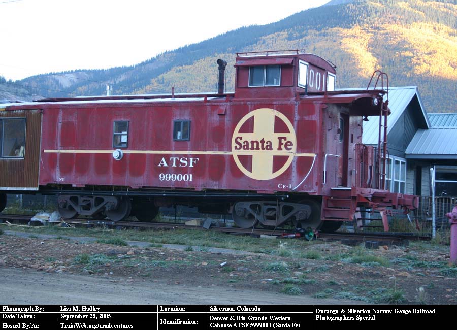Durango & Silverton - Caboose ATSF #999001 (Santa Fe)