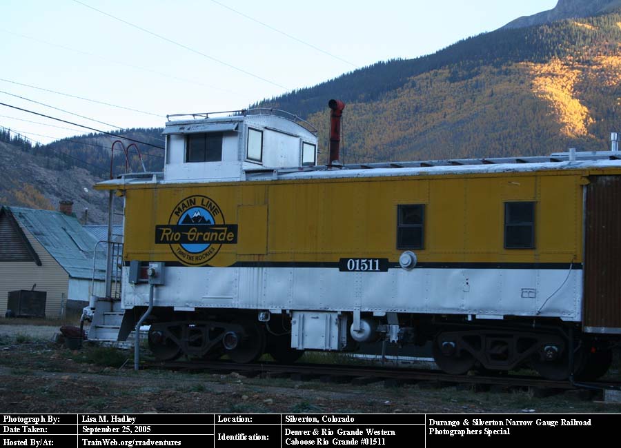 Durango & Silverton - Caboose Rio Grande #01511