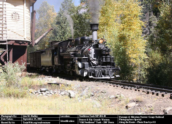Durango & Silverton - Needleton Tank MP 484.40
