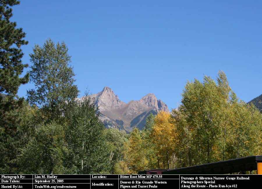 Durango & Silverton - Pigeon and Turret Peaks