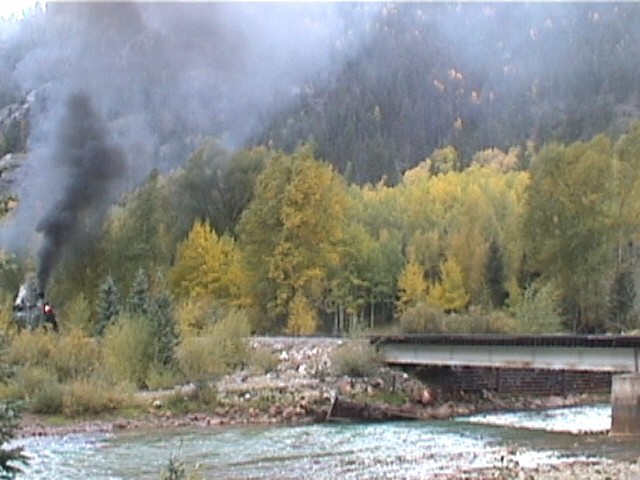 Engine #472 on Deck Girder Bridge