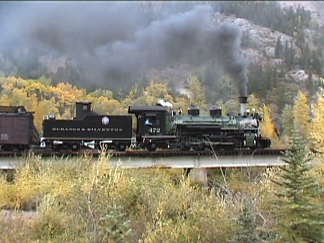 Engine #472 on Deck Girder Bridge